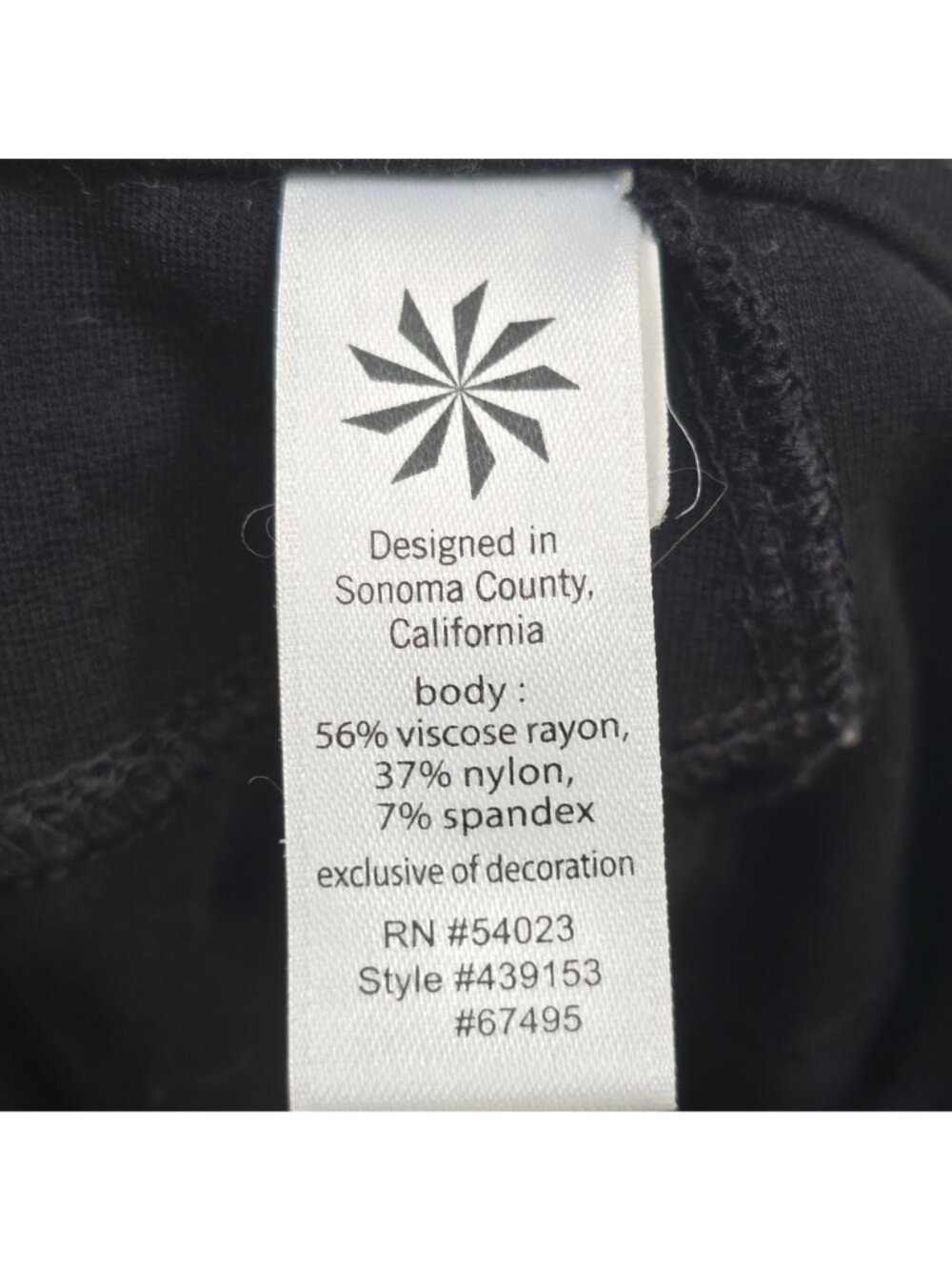 Athleta Size 8 Womens Pants Black Slim Fit Stretch - Picture 3 of 5